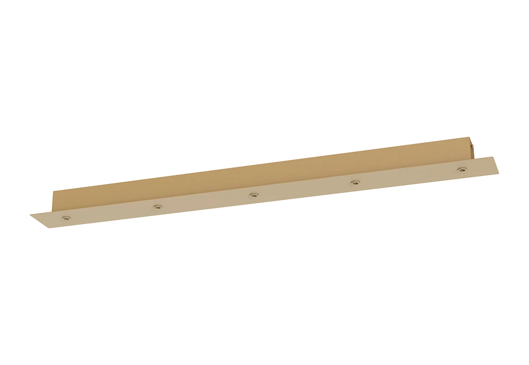 M9384  Modular 90 x 8cm Linear 5 DC Plug Canopy/Ceiling Rose Kit (FRAME ONLY) (Excluding Driver), Gold